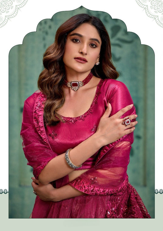 Black Butterfly Net Sequins Embroidered Semi Stitched Lehenga Choli