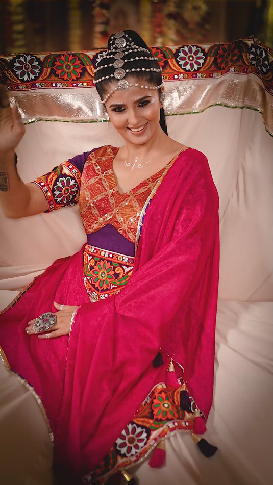 Navratri Special Beige Viscose Rayon Embroidered Ready Made Fully Stitched Lehenga Choli